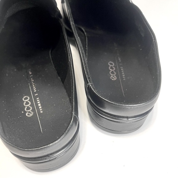 NWOB $175 ECCO Black Leather Mule - Picture 3 of 12